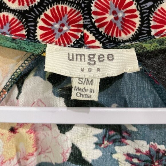 Umgee Boho Patchwork Floral Kimono Cardigan Western Shabby Chic Hippie - Picture 5 of 7